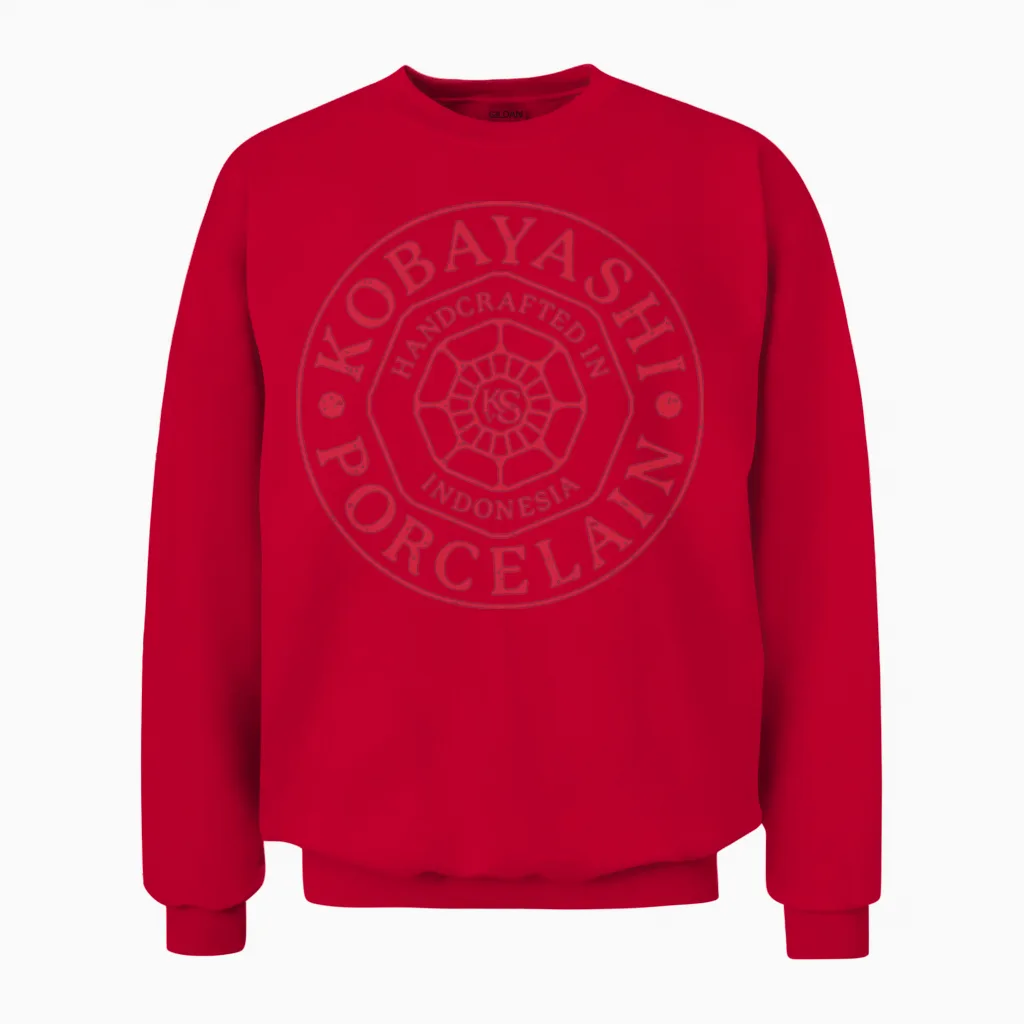 Kobayashi Porcelain Funny Movie Unisex Sweatshirt in Red