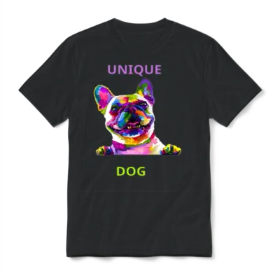 Unique Dog Unisex T-Shirt - Black