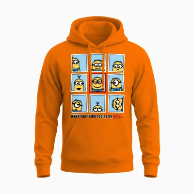 Minions Home Office Problems Unisex Hoodie - Safety Orange