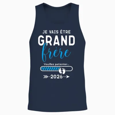 Child Future Big Brother 2026, I Will Be Big Brother Unisex Tank Top - Navy