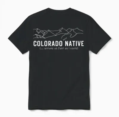 Colorado Near Native - Dark Background Unisex T-Shirt - Black