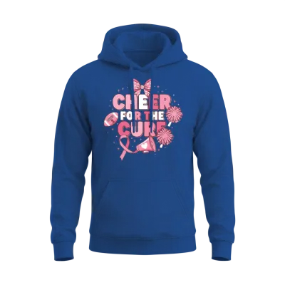 Cheer for the Cure Breast Cancer Awareness Unisex Hoodie - Royal