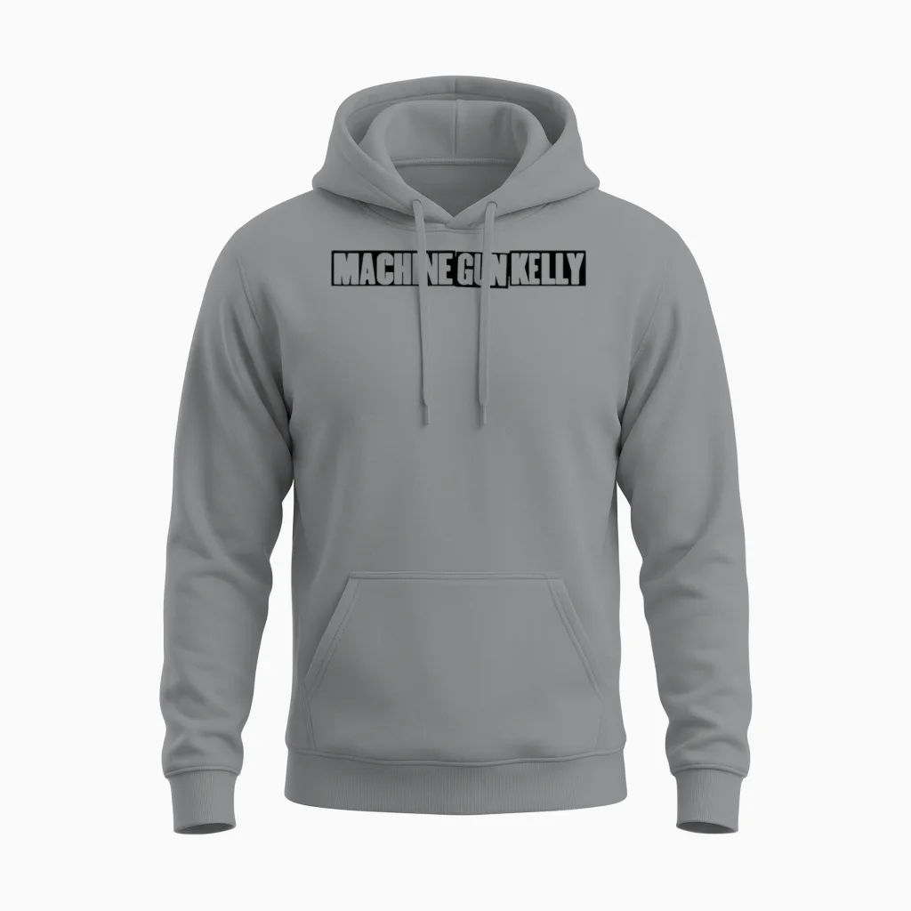 Machine Gun Kelly Official T-Shirt Pink Sleeveless Classic Unisex Adults and Children Small Unisex Hoodie in Sport Grey