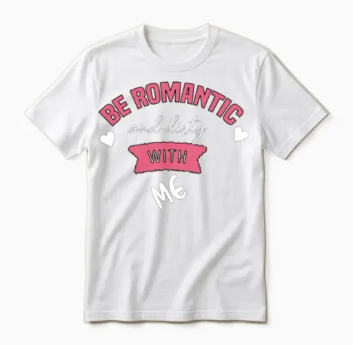 Be Romantic and Dirty with Me Unisex T-Shirt - White