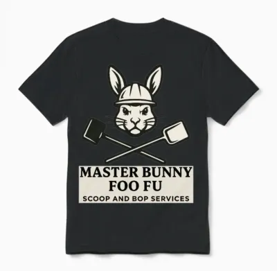 Foo Fu Scoop and Bop Unisex T-Shirt - Black
