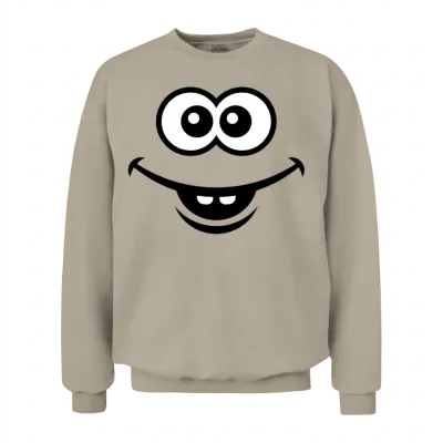 Smiling Face (smile / Happy / Lucky / Funny) Unisex Sweatshirt - Sand