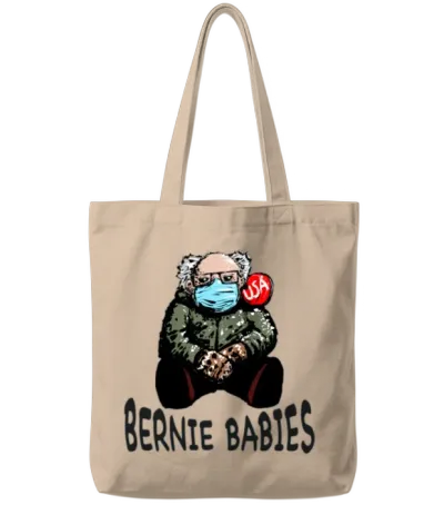 Bernie Babies Tote Bags - Natural