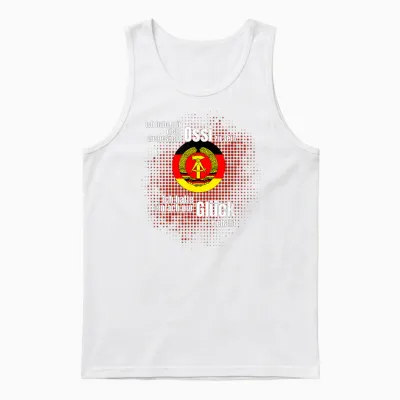 Ossi Ironie Humour East Germany Ddr Proud Happiness T-Shirt, Black Unisex Tank Top - White