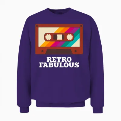 Retro Unisex Sweatshirt - Purple