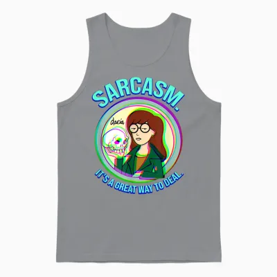 Mademark X Daria - Sarcasm. It's a Great Way to Deal Unisex Tank Top - Sport Grey