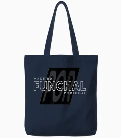 Funchal Portugal Performance - Funchal Madeira Portugal Tote Bags - Navy