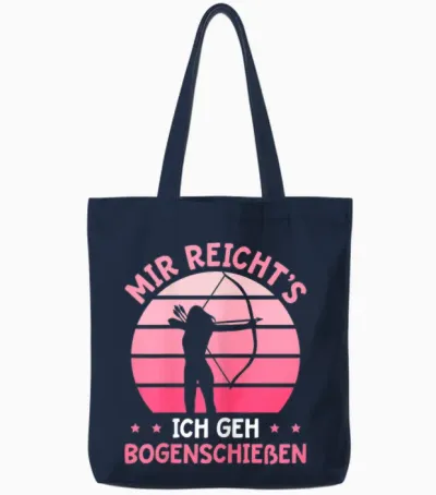Damen Bogenschießen Schützenverein Bogensport Schützin Tote Bags - Navy