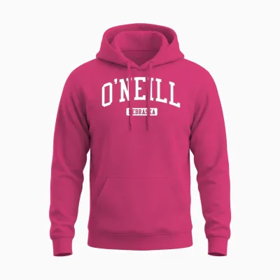 O'neill Nebraska Ne Sportdesign Im Vintage-Stil Langarmshirt Unisex Hoodie - Heliconia