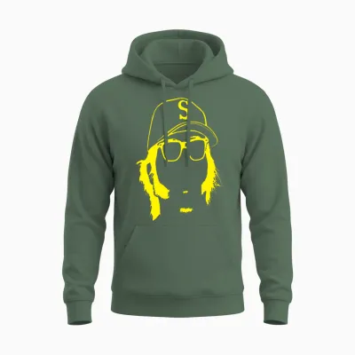 Larry Bernandez King Felix Seattle Baseball Unisex Hoodie - Military Green
