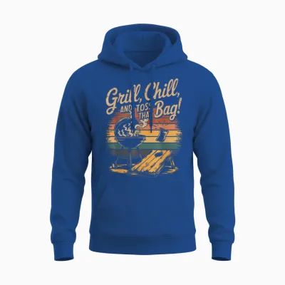 Lustiges Bbq -Bier Cornhole Unisex Hoodie - Royal