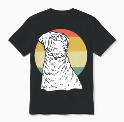 Dog Retriever Dog Lover Gift Unisex T-Shirt - Black