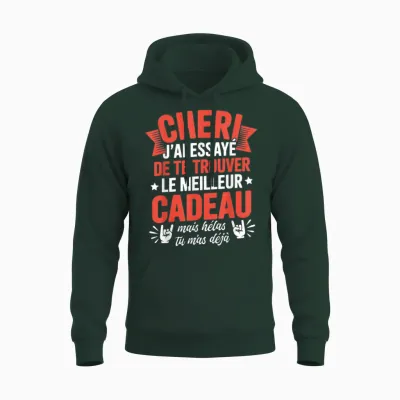 Valentine's Day Funny Idea Love Humour Couple Unisex Hoodie - Forest