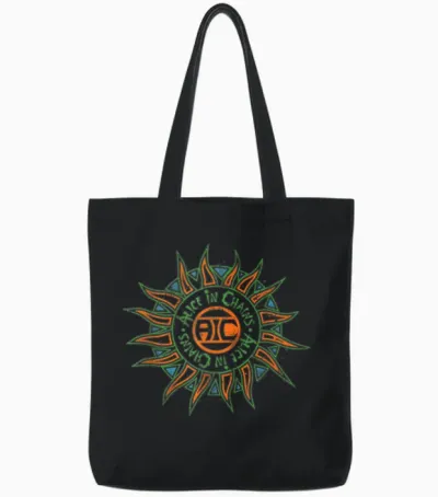 Alice in Chains - Sun Tote Bags - Black