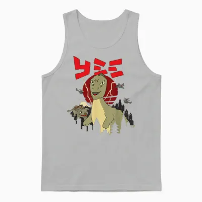 Big Yee Lustige Klassische Meme Dinosaurier Riesen Dino City Unisex Tank Top - Ash