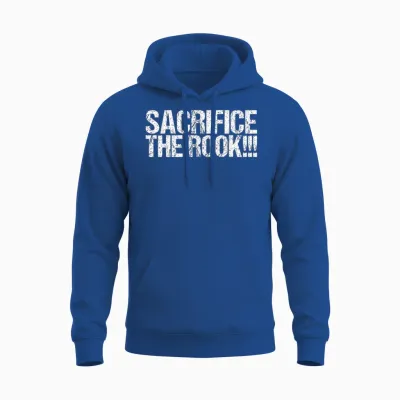 Sacrifice the Rook Shirt Funny Chess Unisex Hoodie - Royal