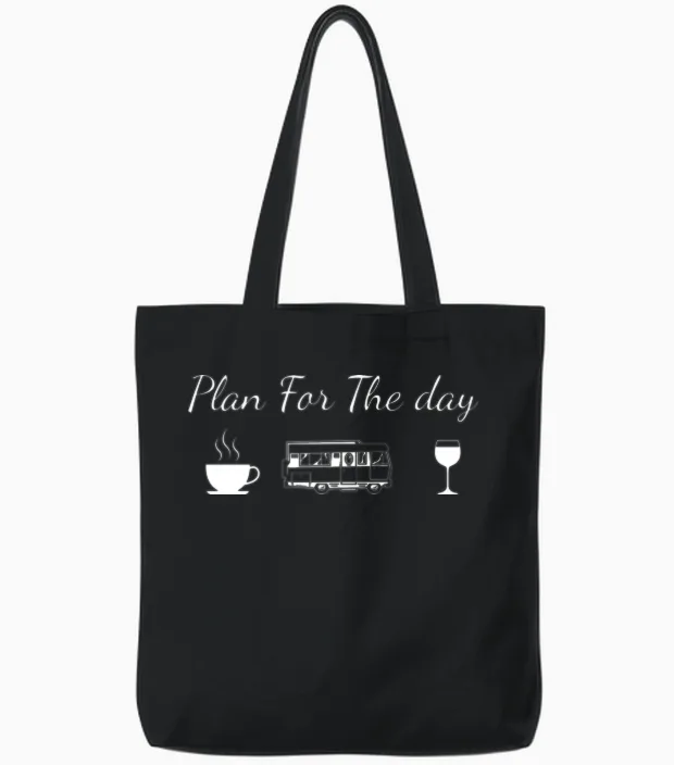 Plan for the Day Tote Bags in Black