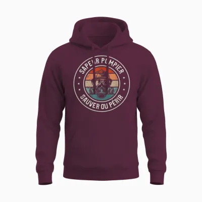 Firefighter Save or Perish Unisex Hoodie - Maroon