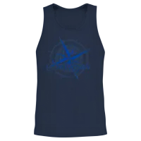 Sardegna Sardinia Compass Sardinia Unisex Tank Top - Navy – 2