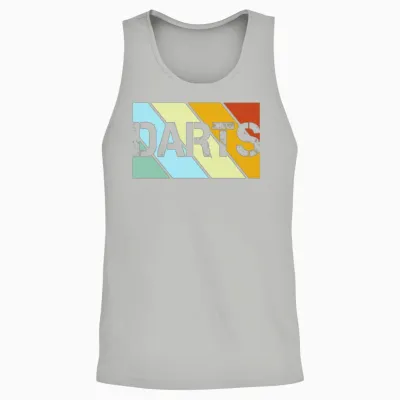 Darts Retro Unisex Tank Top - Ash