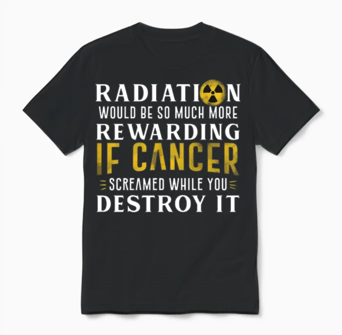 Cancer Scream While You Destroy It Unisex T-Shirt in Black