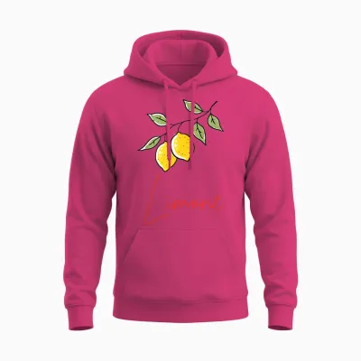 Limone Zitronen Design, Illustration Sommer Obst Motiv Unisex Hoodie - Heliconia