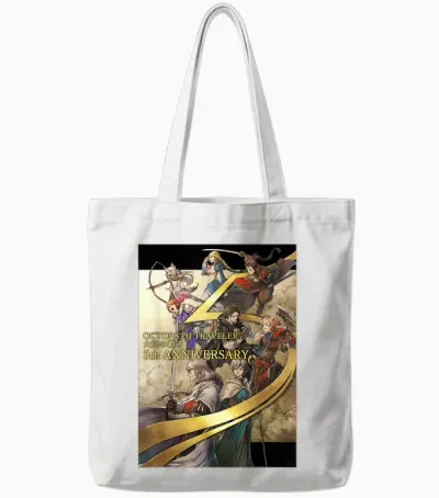 Octopath Traveler: Cotc - 5th Anniversary Tote Bags - White
