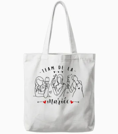 Bride Team Surprise for a Team Bride T-Shirt, White, S Tote Bags - White