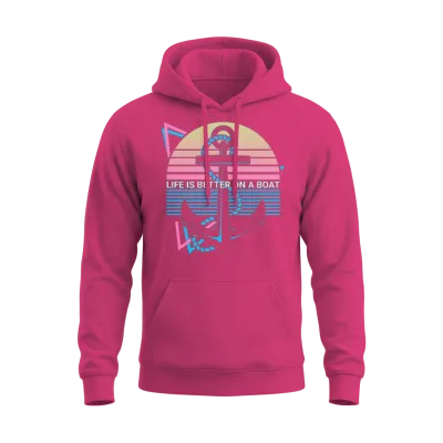 Funny Boating Retro Unisex Hoodie - Heliconia