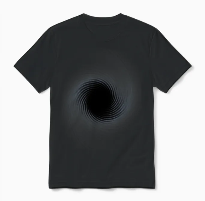 Black Hole Unisex T-Shirt in Black