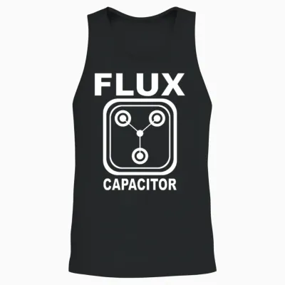 Retro Circuit Node Unisex Tank Top - Black