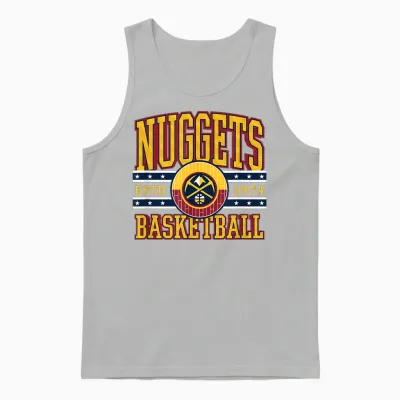 Nba Denver Nuggets Courtside Unisex Tank Top - Ash