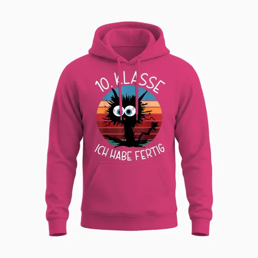 10. Klasse Ich Habe Fertig Abschluss 2026 10. Klasse Unisex Hoodie - Heliconia