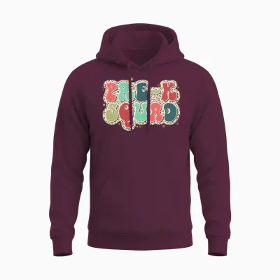 Retro Leopard Pre K Unisex Hoodie - Maroon
