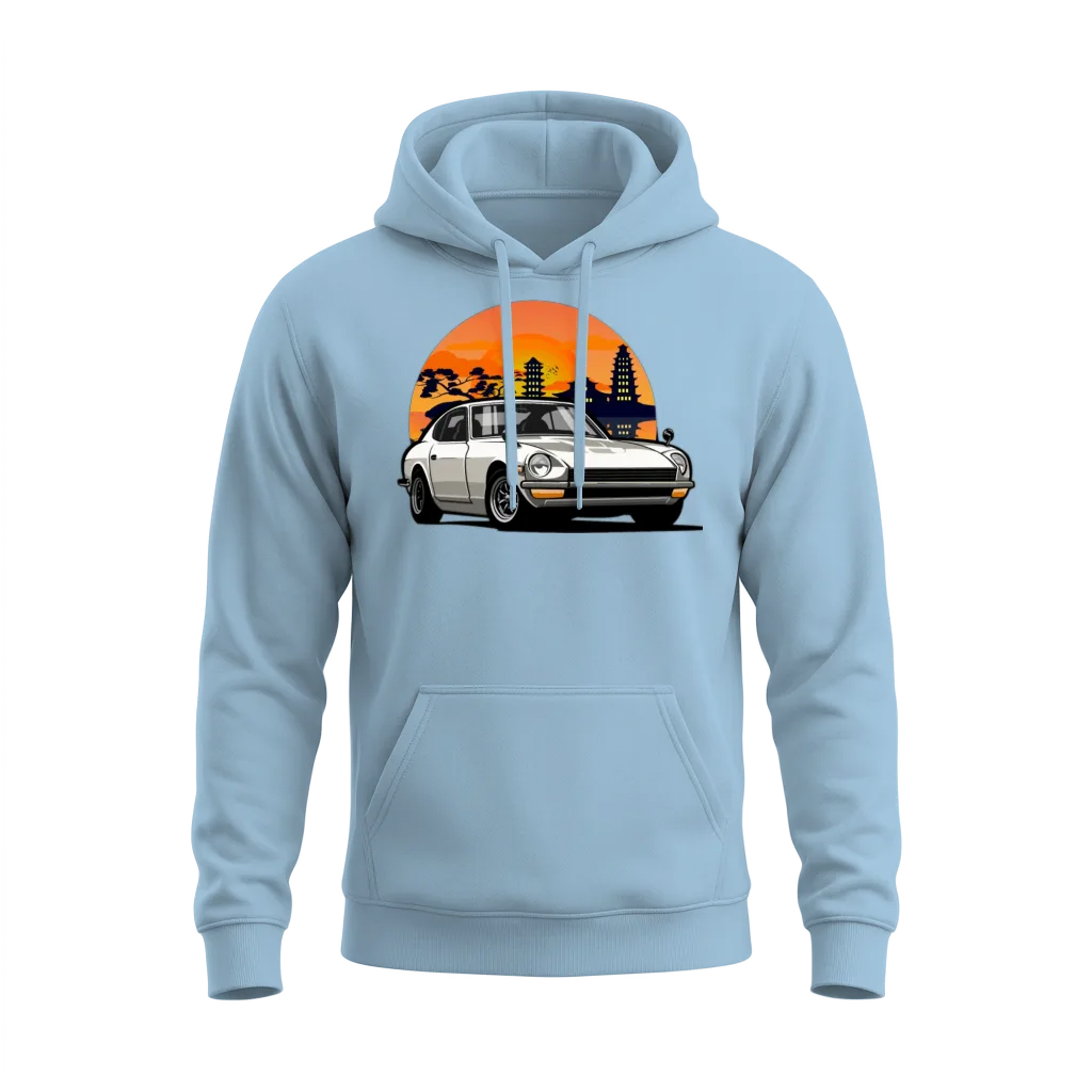 Datsun 280z Jdm β Cars & Muscle Unisex Hoodie - Light Blue