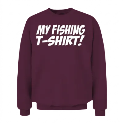 Funny Fishing Unisex Sweatshirt - Maroon