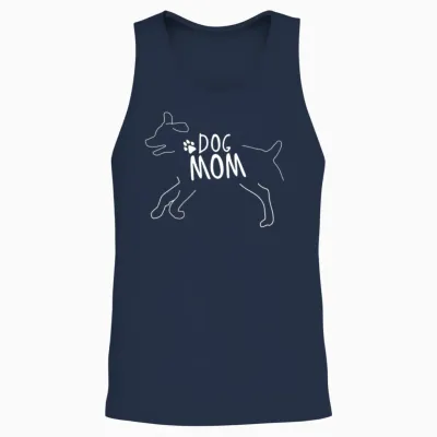 Dog - Dog Mom Mistress Unisex Tank Top - Navy