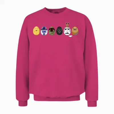 Star Wars Classic Characters Easter Eggs Spring T-Shirt, Black Unisex Sweatshirt - Heliconia