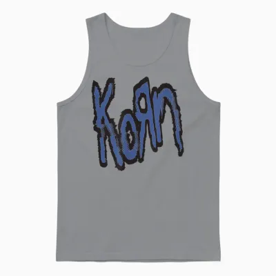 Korn Blaues Logo Unisex Tank Top - Sport Grey