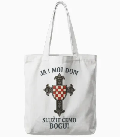 Christliches Kroatisches Kreuz | Hrvatska | Kroatien Tote Bags - White
