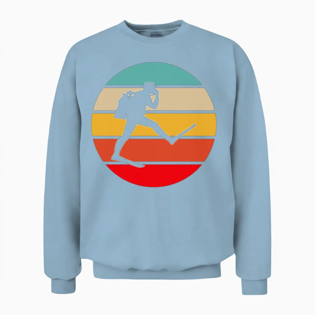 Dive Retro Unisex Sweatshirt in Light Blue