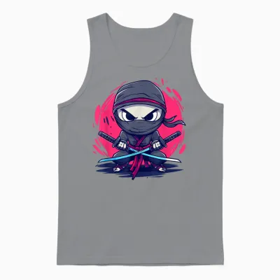Bunter Ninja I Ninja Für Kinder Unisex Tank Top - Sport Grey