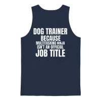 Dog Trainer Lovers Unisex Tank Top - Navy – 1
