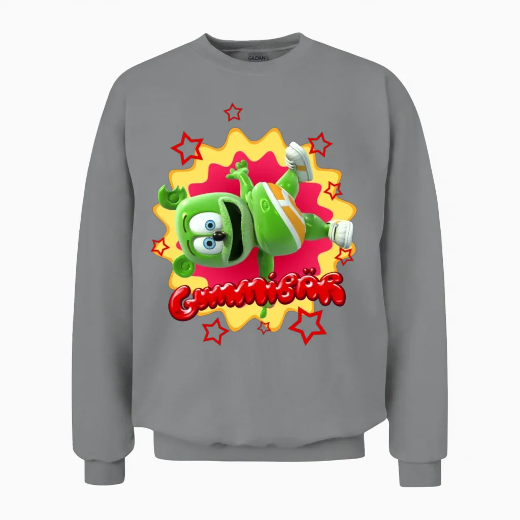 Gummibär Starburst Unisex Sweatshirt in Sport Grey