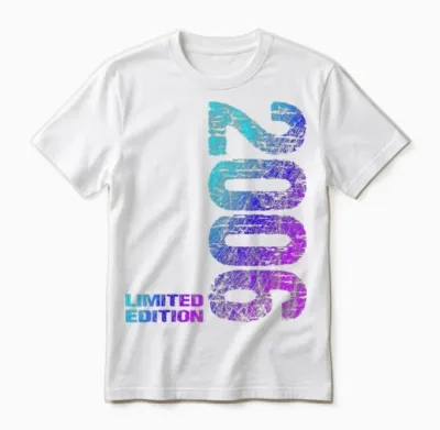 20. Geburtstag 2006 Limited Edition Junge Mädchen Unisex T-Shirt - White