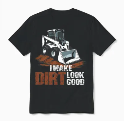 Skid Loader Skid Steer Operator Unisex T-Shirt - Black